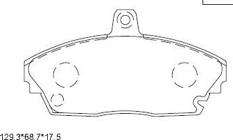 Asimco KD8714 - Kit pastiglie freno, Freno a disco autozon.pro