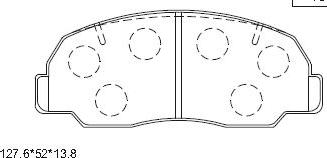 Asimco KD3392 - Kit pastiglie freno, Freno a disco autozon.pro