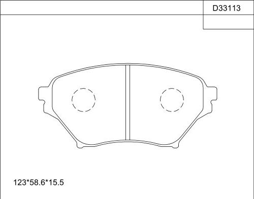 Asimco KD33113 - Kit pastiglie freno, Freno a disco autozon.pro