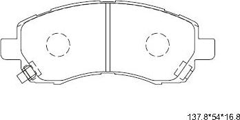 Asimco KD3298 - Kit pastiglie freno, Freno a disco autozon.pro