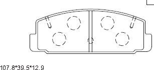 Asimco KD3791 - Kit pastiglie freno, Freno a disco autozon.pro