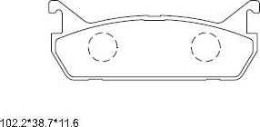 Asimco KD3746 - Kit pastiglie freno, Freno a disco autozon.pro