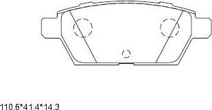 Asimco KD3756 - Kit pastiglie freno, Freno a disco autozon.pro