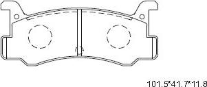 Asimco KD3753 - Kit pastiglie freno, Freno a disco autozon.pro