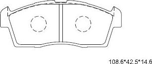 Asimco KD3757 - Kit pastiglie freno, Freno a disco autozon.pro