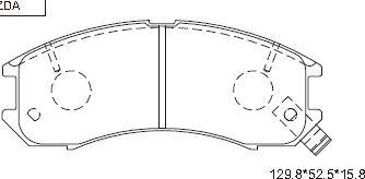 Asimco KD3764 - Kit pastiglie freno, Freno a disco autozon.pro