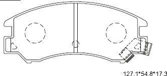 Asimco KD3763 - Kit pastiglie freno, Freno a disco autozon.pro