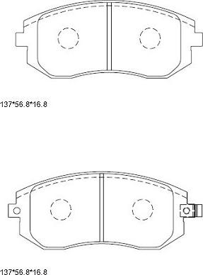 Asimco KD3704 - Kit pastiglie freno, Freno a disco autozon.pro