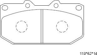 Asimco KD3703 - Kit pastiglie freno, Freno a disco autozon.pro