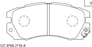 Asimco KD3781 - Kit pastiglie freno, Freno a disco autozon.pro