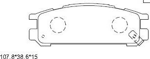 Asimco KD3782 - Kit pastiglie freno, Freno a disco autozon.pro