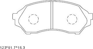 Asimco KD3725 - Kit pastiglie freno, Freno a disco autozon.pro