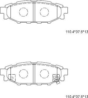 Asimco KD3722 - Kit pastiglie freno, Freno a disco autozon.pro