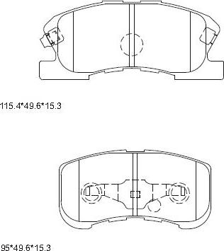 Asimco KD3727 - Kit pastiglie freno, Freno a disco autozon.pro