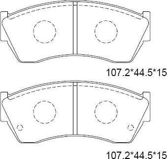 Asimco KD3779W - Kit pastiglie freno, Freno a disco autozon.pro