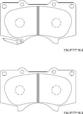 Asimco KD2482 - Kit pastiglie freno, Freno a disco autozon.pro