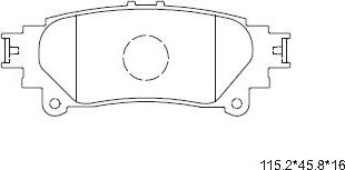 Asimco KD2504 - Kit pastiglie freno, Freno a disco autozon.pro