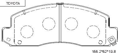 Asimco KD2531F - Kit pastiglie freno, Freno a disco autozon.pro