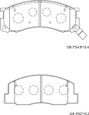 Asimco KD2691W - Kit pastiglie freno, Freno a disco autozon.pro