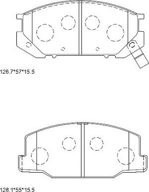 Asimco KD2692 - Kit pastiglie freno, Freno a disco autozon.pro