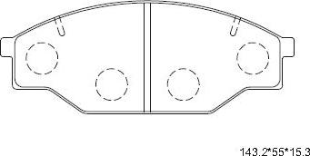 Asimco KD2689 - Kit pastiglie freno, Freno a disco autozon.pro