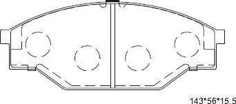 Asimco KD2688 - Kit pastiglie freno, Freno a disco autozon.pro