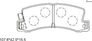 Asimco KD2636 - Kit pastiglie freno, Freno a disco autozon.pro