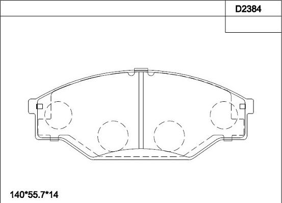 Asimco KD2384 - Kit pastiglie freno, Freno a disco autozon.pro