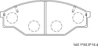 Asimco KD2386 - Kit pastiglie freno, Freno a disco autozon.pro