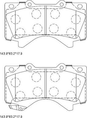 Asimco KD2387 - Kit pastiglie freno, Freno a disco autozon.pro