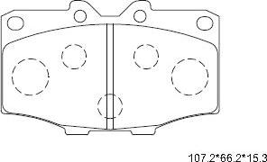 Asimco KD2259 - Kit pastiglie freno, Freno a disco autozon.pro