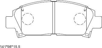 Asimco KD2267 - Kit pastiglie freno, Freno a disco autozon.pro