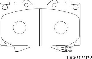 Asimco KD2208 - Kit pastiglie freno, Freno a disco autozon.pro