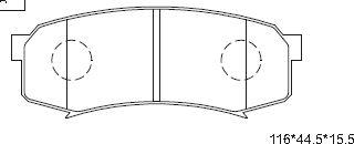 Asimco KD2281Y - Kit pastiglie freno, Freno a disco autozon.pro