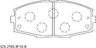 Asimco KD2799 - Kit pastiglie freno, Freno a disco autozon.pro