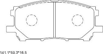 Asimco KD2753 - Kit pastiglie freno, Freno a disco autozon.pro