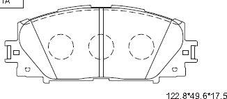 Asimco KD2764 - Kit pastiglie freno, Freno a disco autozon.pro