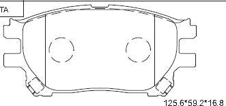 Asimco KD2766 - Kit pastiglie freno, Freno a disco autozon.pro