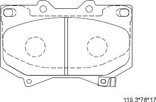 Asimco KD2768 - Kit pastiglie freno, Freno a disco autozon.pro