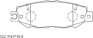 Asimco KD2705 - Kit pastiglie freno, Freno a disco autozon.pro