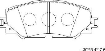 Asimco KD2780 - Kit pastiglie freno, Freno a disco autozon.pro