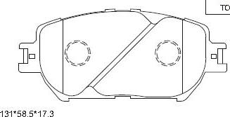 Asimco KD2739 - Kit pastiglie freno, Freno a disco autozon.pro