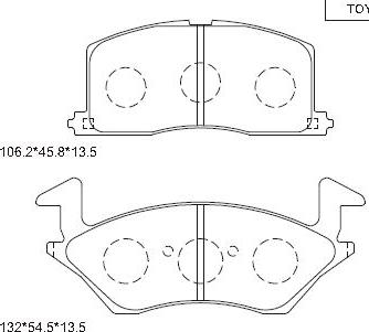 Asimco KD2730 - Kit pastiglie freno, Freno a disco autozon.pro