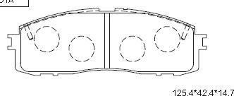 Asimco KD2733 - Kit pastiglie freno, Freno a disco autozon.pro