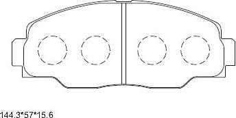 Asimco KD2724 - Kit pastiglie freno, Freno a disco autozon.pro