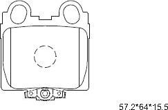 Asimco KD2722 - Kit pastiglie freno, Freno a disco autozon.pro