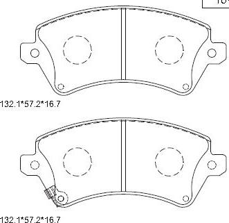 Asimco KD2774 - Kit pastiglie freno, Freno a disco autozon.pro