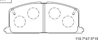 Asimco KD2776 - Kit pastiglie freno, Freno a disco autozon.pro