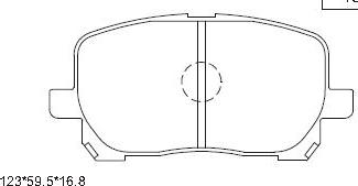 Asimco KD2770 - Kit pastiglie freno, Freno a disco autozon.pro