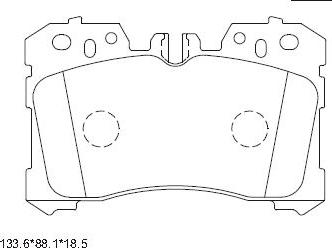 Asimco KD2778 - Kit pastiglie freno, Freno a disco autozon.pro